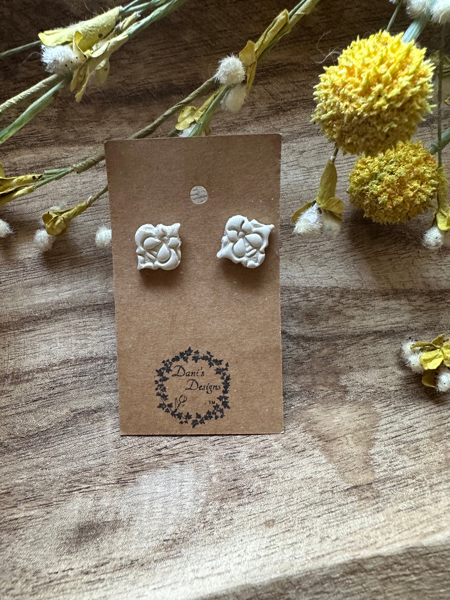 Bee Stamp Studs