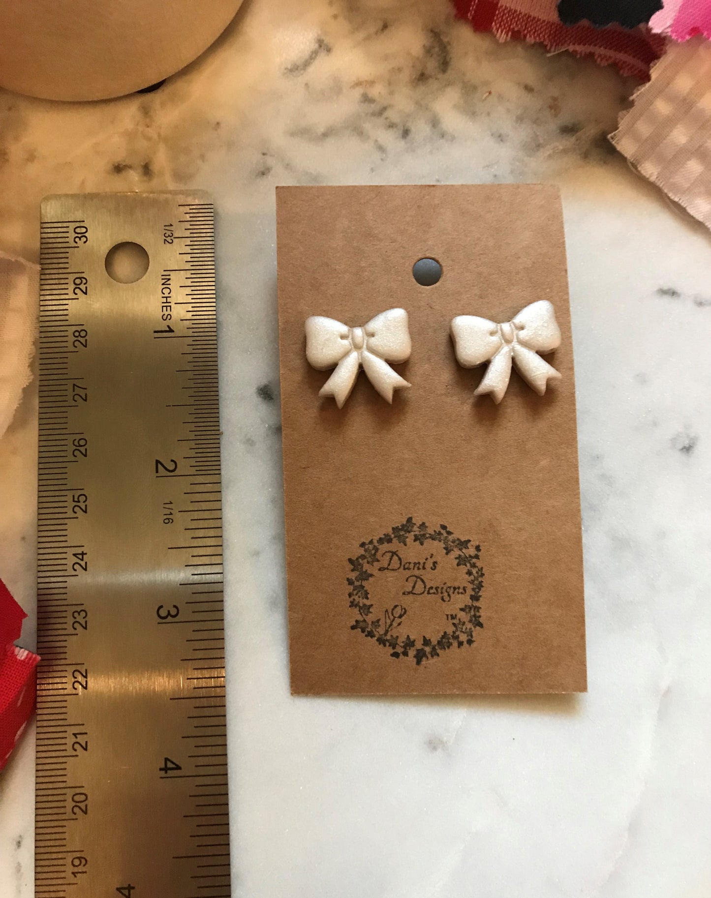 Pearl Bow Studs