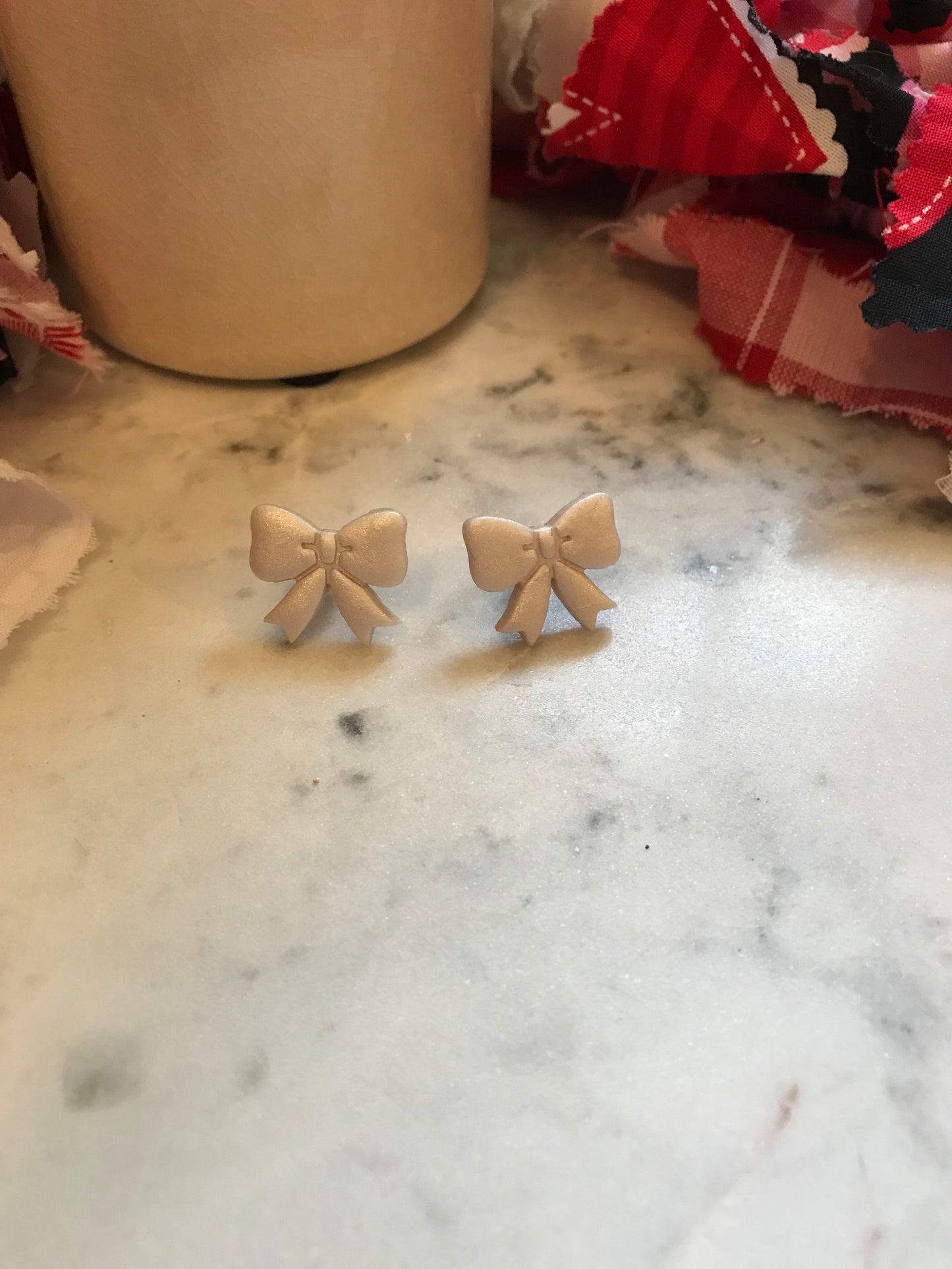 Pearl Bow Studs